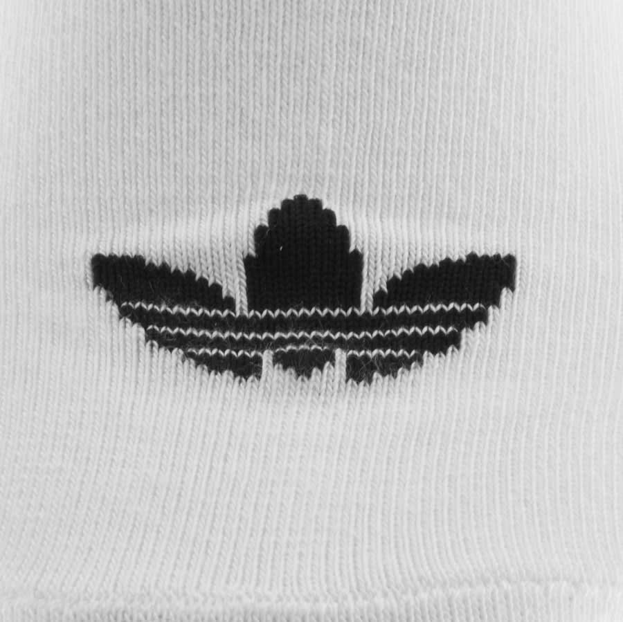 Alternative Image for ProductAdidas Originals Three Pack Trefoil Socks White3